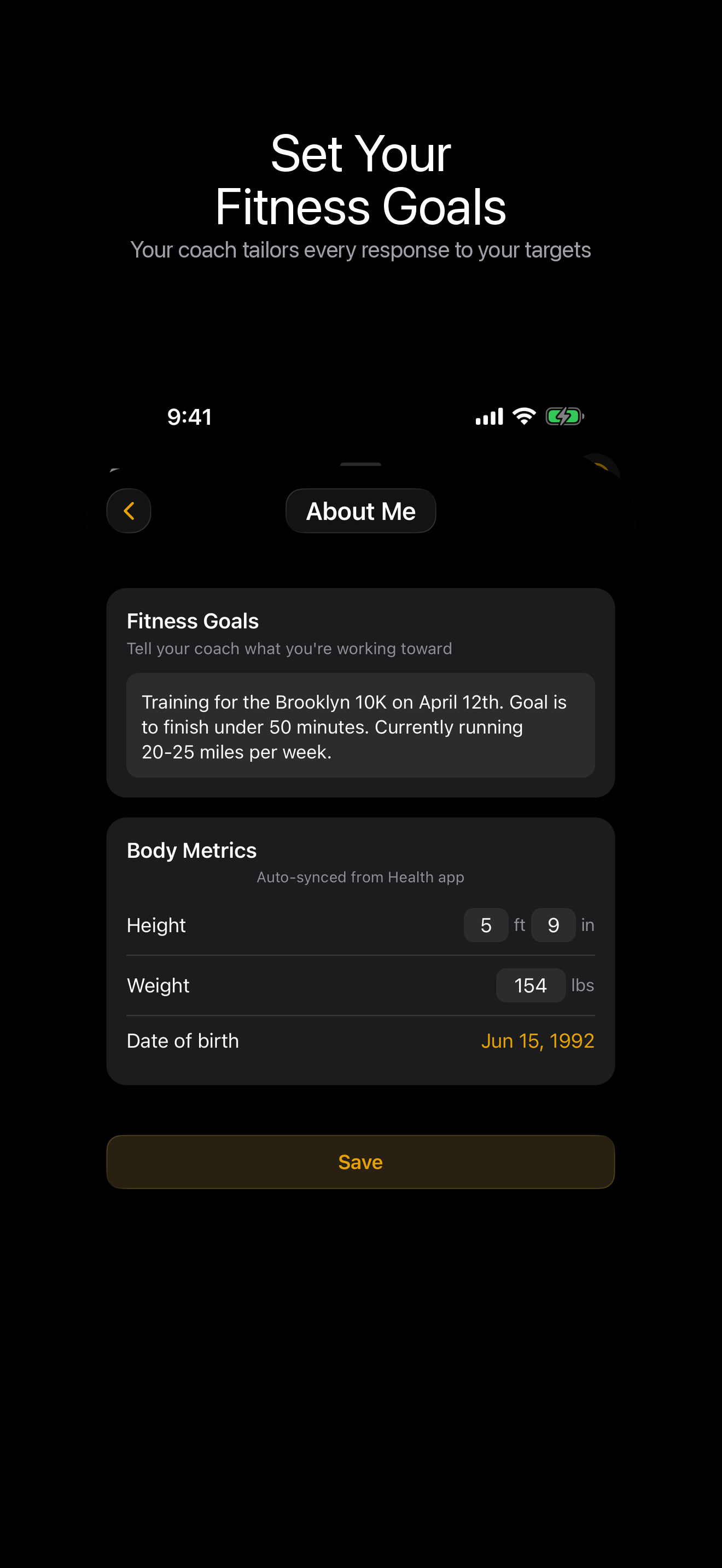 Kadenza Body Metrics